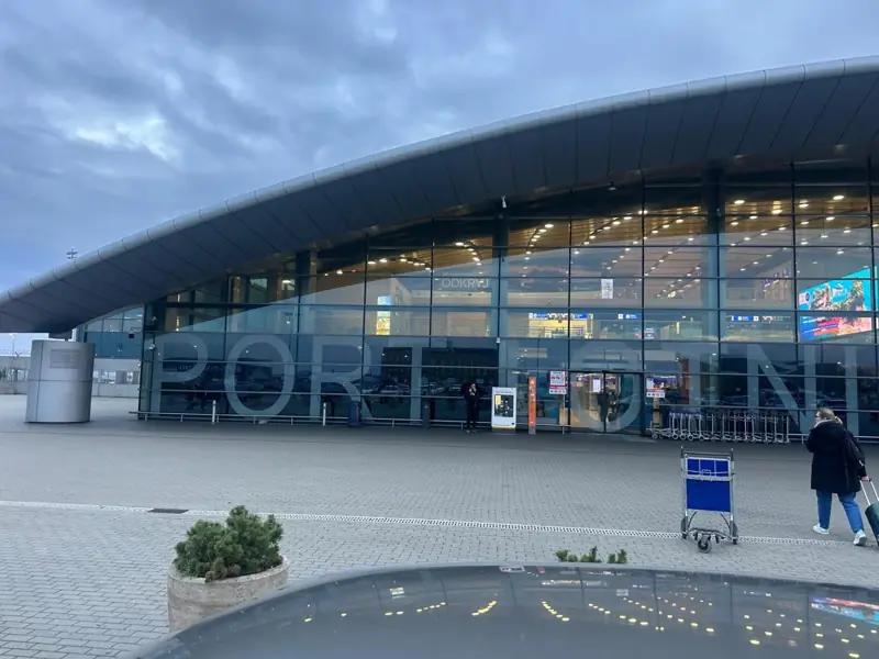 Glass terminal building of Rzeszów-Jasionka Airport